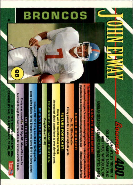 B2628- 1993 Bowman Football Cards 251-423 +Rookies -You Pick- 15+ FREE US SHIP - Picture 287 of 331