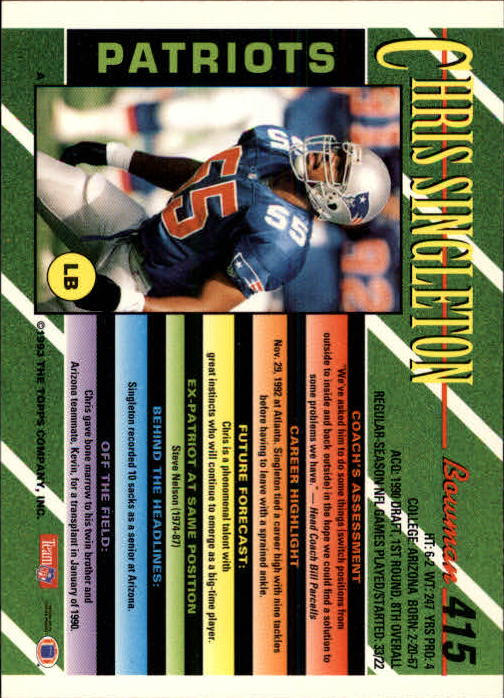 B2628- 1993 Bowman Football Cards 251-423 +Rookies -You Pick- 15+ FREE US SHIP - Picture 317 of 331