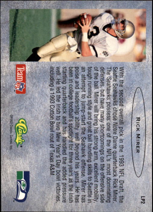 1993 Classic Draft Football "Main Set" Base Cards - Picture 5 of 201