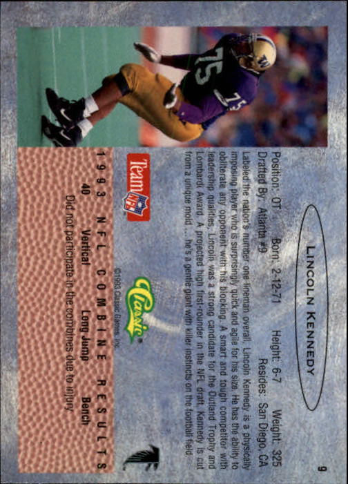 1993 Classic Draft Football "Main Set" Base Cards - Picture 19 of 201