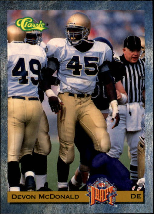 1993 Classic Draft Football "Main Set" Base Cards - Picture 114 of 201