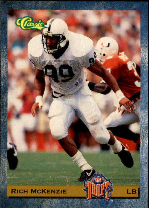 1993 Classic Draft Football "Main Set" Base Cards - Picture 160 of 201