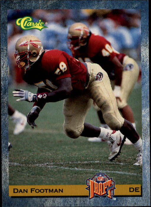 1993 Classic Draft Football "Main Set" Base Cards - Picture 170 of 201