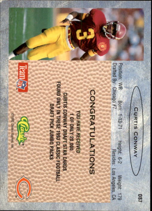 A7271- 1993 Classic Football Cards 1-100 +Inserts -You Pick- 15+ FREE US SHIP - Picture 195 of 208