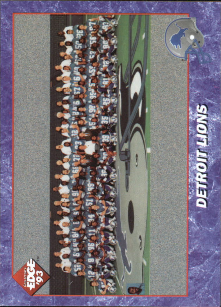 1993 Collector's Edge #63 Lions Team Photo