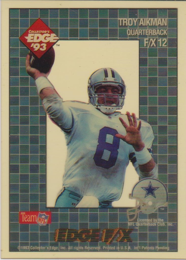 1993 Collector's Edge Rookies FX #12 Troy Aikman