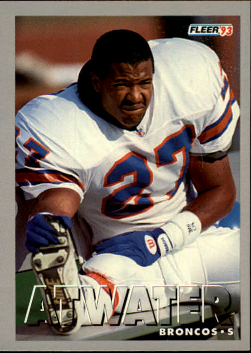 Autographed STEVE ATWATER Denver Broncos 1993 Topps card #292