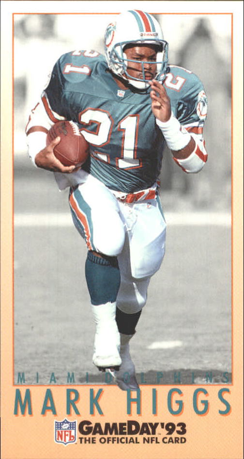 Mark Higgs Dolphins Kentucky Signed 1992 NFL GameDay #247 Autographed Card