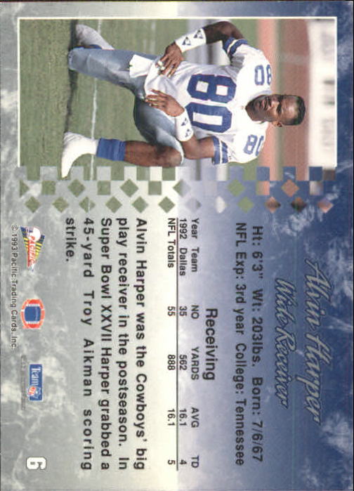 A6697- 1993 Pacific Football Cards 1-250 +Rookies -You Pick- 15+ FREE US SHIP - Bild 13 von 487