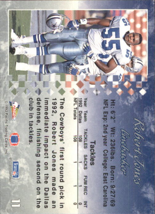 A6697- 1993 Pacific Football Cards 1-250 +Rookies -You Pick- 15+ FREE US SHIP - Bild 22 von 487