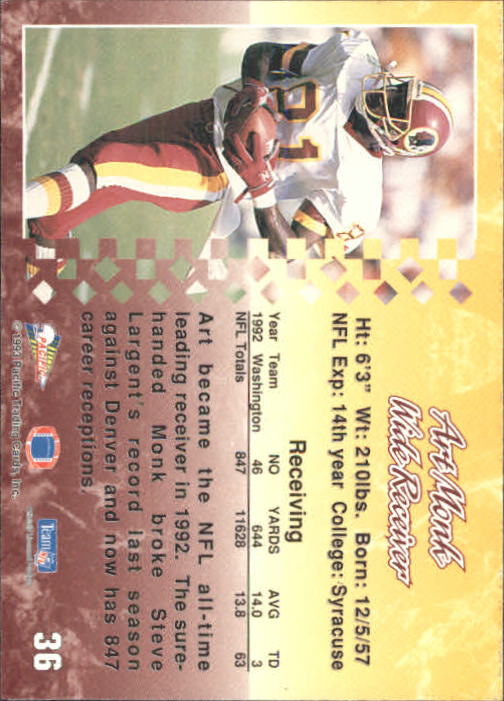 A6697- 1993 Pacific Football Cards 1-250 +Rookies -You Pick- 15+ FREE US SHIP - Bild 68 von 487