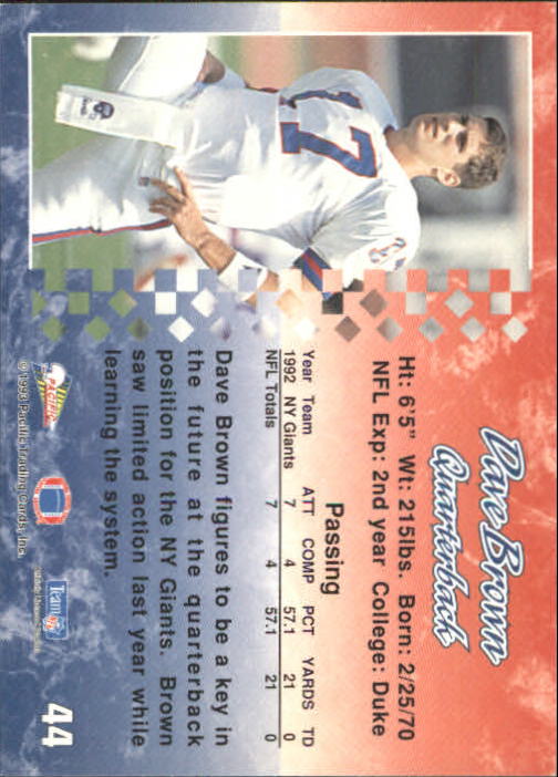 A6697- 1993 Pacific Football Cards 1-250 +Rookies -You Pick- 15+ FREE US SHIP - Bild 84 von 487