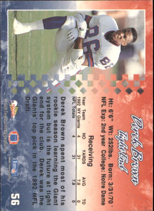 A6697- 1993 Pacific Football Cards 1-250 +Rookies -You Pick- 15+ FREE US SHIP - Bild 107 von 487
