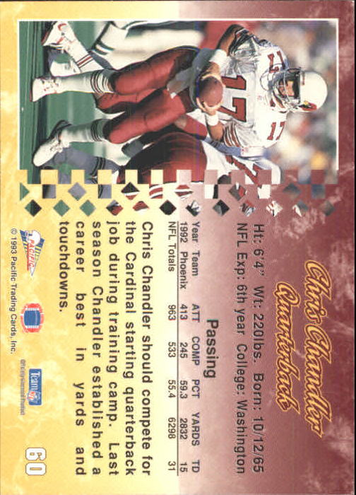 A6697- 1993 Pacific Football Cards 1-250 +Rookies -You Pick- 15+ FREE US SHIP - Bild 115 von 487