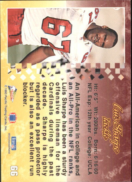 A6697- 1993 Pacific Football Cards 1-250 +Rookies -You Pick- 15+ FREE US SHIP - Bild 127 von 487