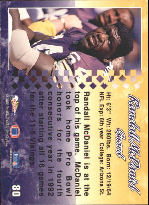 A6697- 1993 Pacific Football Cards 1-250 +Rookies -You Pick- 15+ FREE US SHIP - Bild 155 von 487