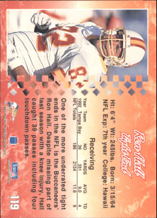 A6697- 1993 Pacific Football Cards 1-250 +Rookies -You Pick- 15+ FREE US SHIP - Bild 233 von 487