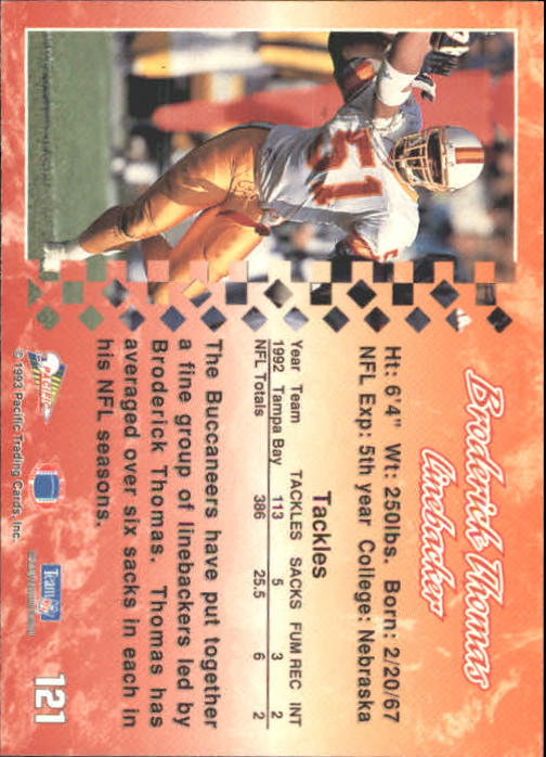 A6697- 1993 Pacific Football Cards 1-250 +Rookies -You Pick- 15+ FREE US SHIP - Bild 237 von 487