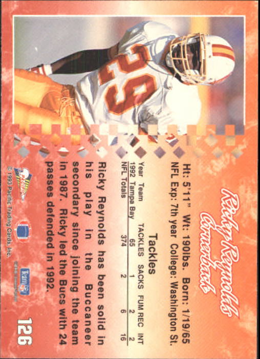 A6697- 1993 Pacific Football Cards 1-250 +Rookies -You Pick- 15+ FREE US SHIP - Bild 247 von 487