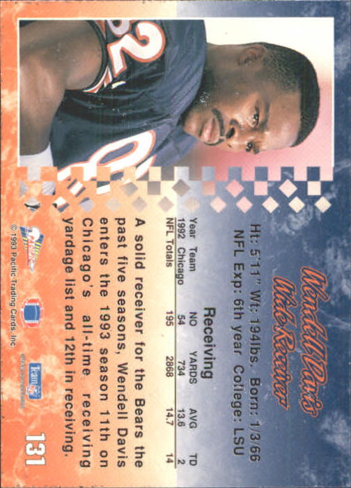 A6697- 1993 Pacific Football Cards 1-250 +Rookies -You Pick- 15+ FREE US SHIP - Bild 257 von 487