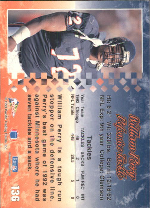 A6697- 1993 Pacific Football Cards 1-250 +Rookies -You Pick- 15+ FREE US SHIP - Bild 267 von 487