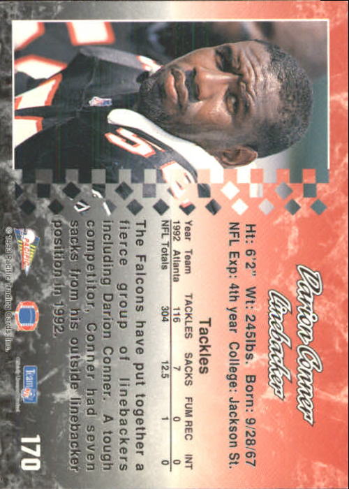 A6697- 1993 Pacific Football Cards 1-250 +Rookies -You Pick- 15+ FREE US SHIP - Bild 333 von 487