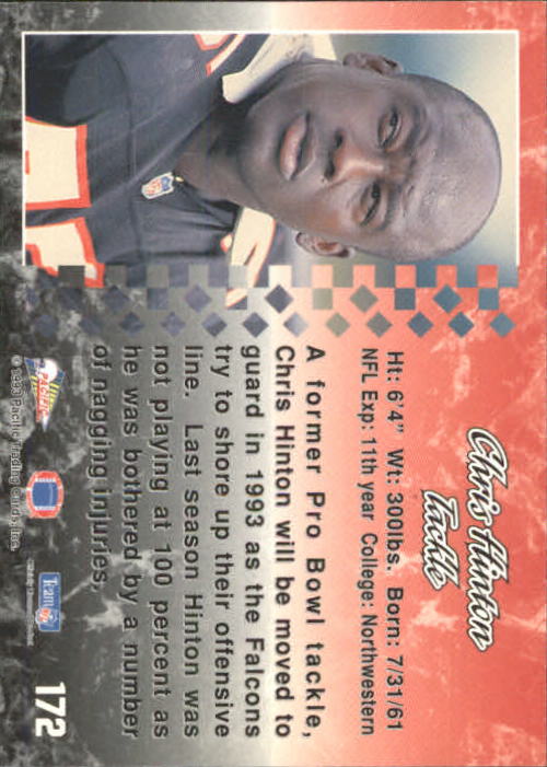 A6697- 1993 Pacific Football Cards 1-250 +Rookies -You Pick- 15+ FREE US SHIP - Bild 337 von 487