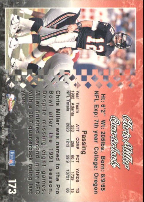 A6697- 1993 Pacific Football Cards 1-250 +Rookies -You Pick- 15+ FREE US SHIP - Bild 339 von 487