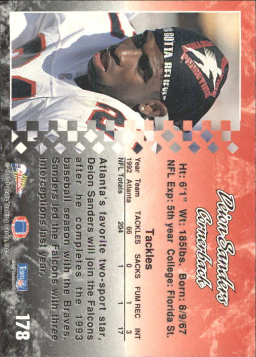 A6697- 1993 Pacific Football Cards 1-250 +Rookies -You Pick- 15+ FREE US SHIP - Bild 349 von 487