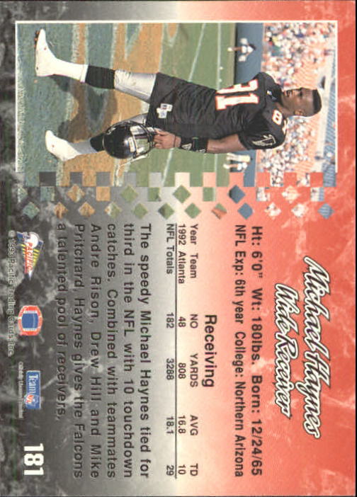 A6697- 1993 Pacific Football Cards 1-250 +Rookies -You Pick- 15+ FREE US SHIP - Bild 355 von 487