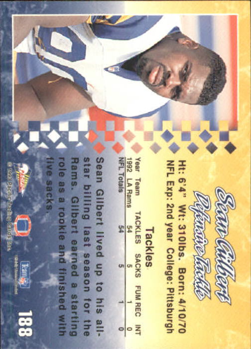 A6697- 1993 Pacific Football Cards 1-250 +Rookies -You Pick- 15+ FREE US SHIP - Bild 369 von 487