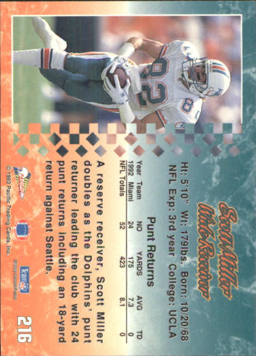 A6697- 1993 Pacific Football Cards 1-250 +Rookies -You Pick- 15+ FREE US SHIP - Bild 425 von 487