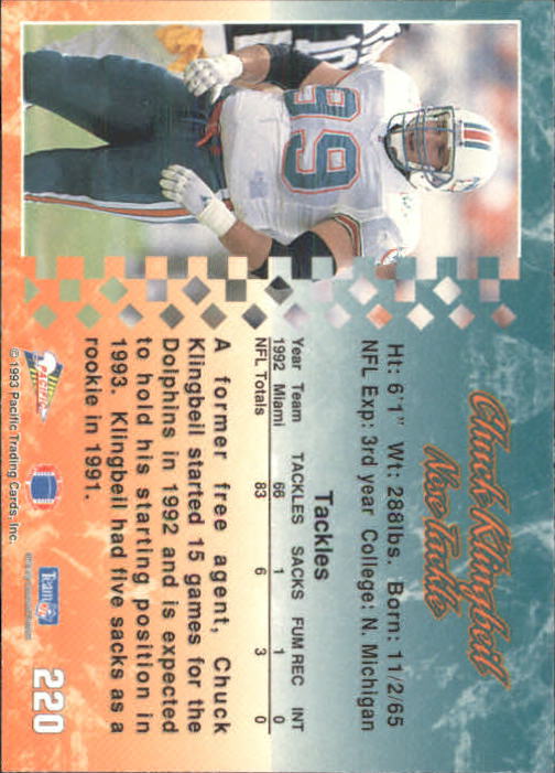 A6697- 1993 Pacific Football Cards 1-250 +Rookies -You Pick- 15+ FREE US SHIP - Bild 433 von 487