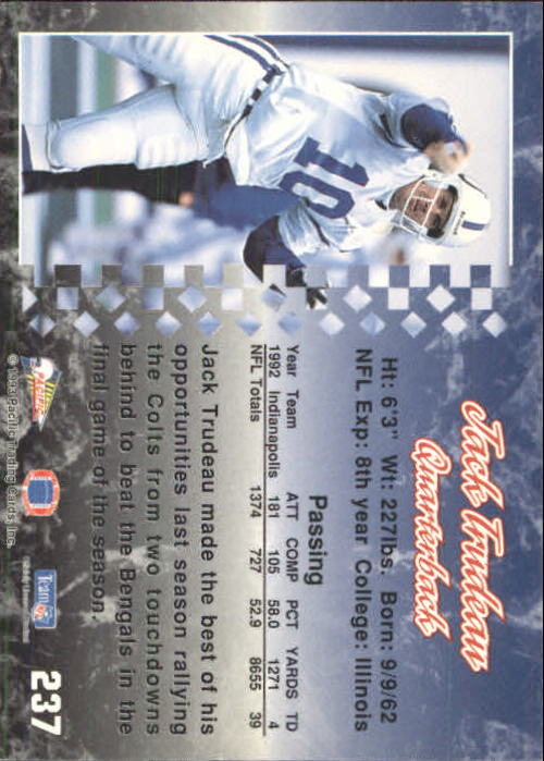A6697- 1993 Pacific Football Cards 1-250 +Rookies -You Pick- 15+ FREE US SHIP - Bild 465 von 487