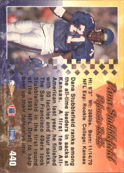 A6697- 1993 Pacific Football #s 251-440 +Inserts -You Pick- 15+ FREE US SHIP - Picture 343 of 351
