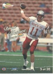 1993 Pacific Silver Prism Circular Inserts #3 Drew Bledsoe back image