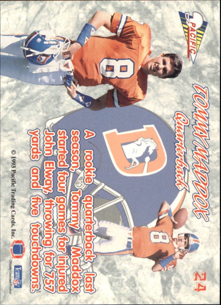1993 Pacific Prisms #24 Tommy Maddox back image