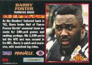 1993 Pinnacle Men of Autumn #23 Barry Foster back image