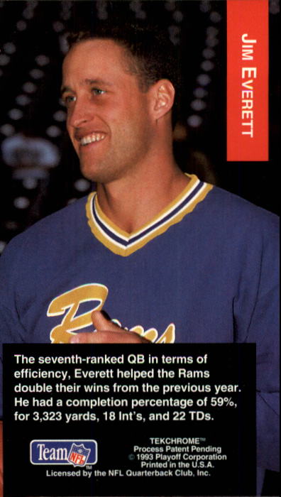 A6486- 1993 Playoff Football Cards 1-200 +Rookies -You Pick- 15+ FREE US SHIP - Picture 211 of 387