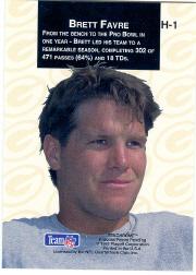 1993 Playoff Headliners Redemption #H1 Brett Favre back image