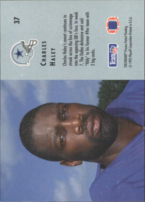 1993 Playoff Contenders #37 Charles Haley back image