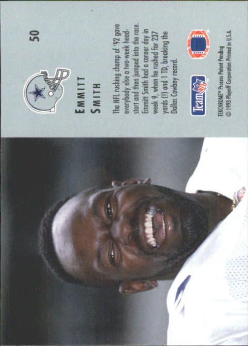 1993 Playoff Contenders #50 Emmitt Smith back image
