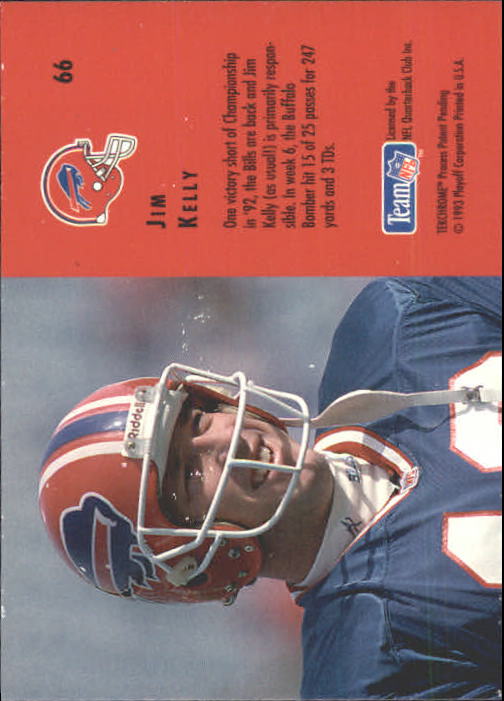 1993 Playoff Contenders #66 Jim Kelly back image