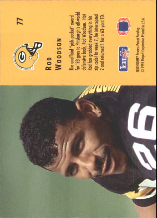 1993 Playoff Contenders #77 Rod Woodson back image