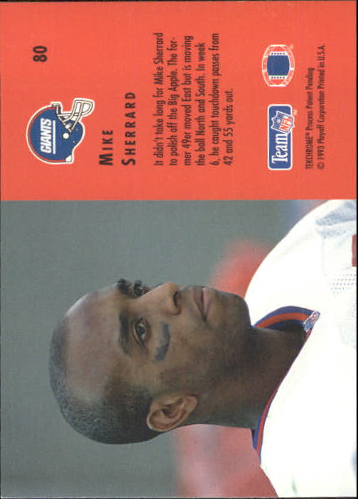 1993 Playoff Contenders #80 Mike Sherrard back image