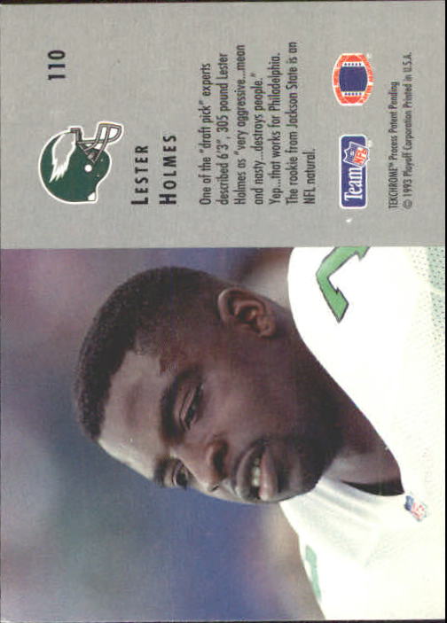 1993 Playoff Contenders #110 Lester Holmes back image
