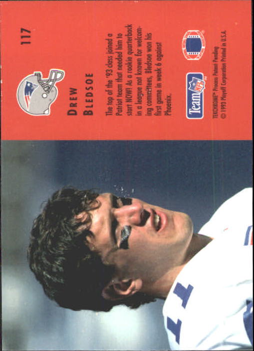 1993 Playoff Contenders #117 Drew Bledsoe RC back image