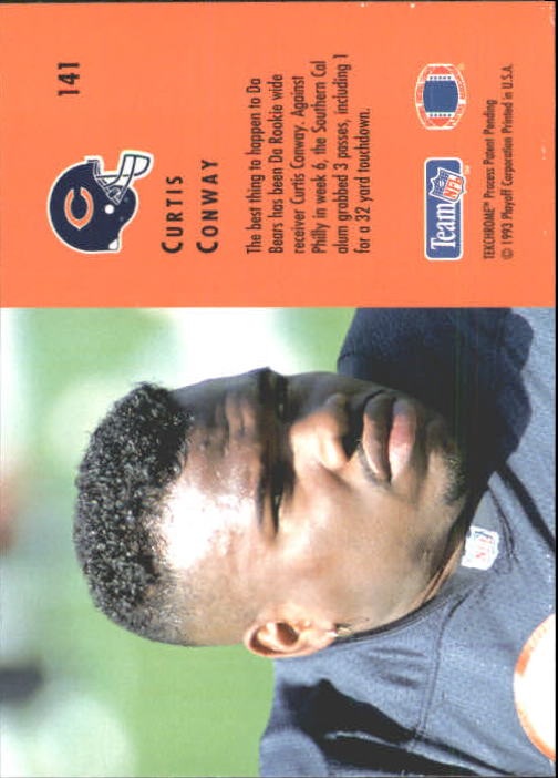 1993 Playoff Contenders #141 Curtis Conway RC back image