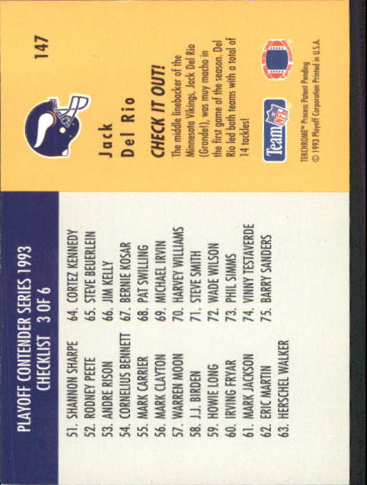 B7035- 1993 Playoff Contenders FB Card #s 1-150 You Pick- 15+ FREE US SHIP - Picture 287 of 295