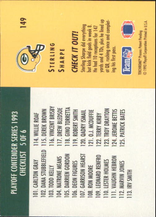 B7035- 1993 Playoff Contenders FB Card #s 1-150 You Pick- 15+ FREE US SHIP - Picture 291 of 295
